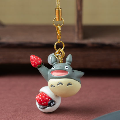 Totoro přívěsek – Jahodové Daifuku Mochi