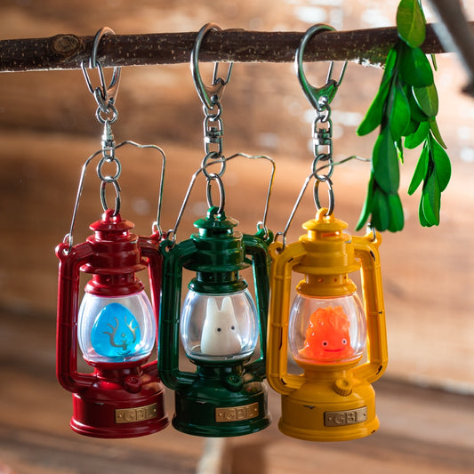 Lantern Keychain – Calcifer &amp; Mini Totoro
